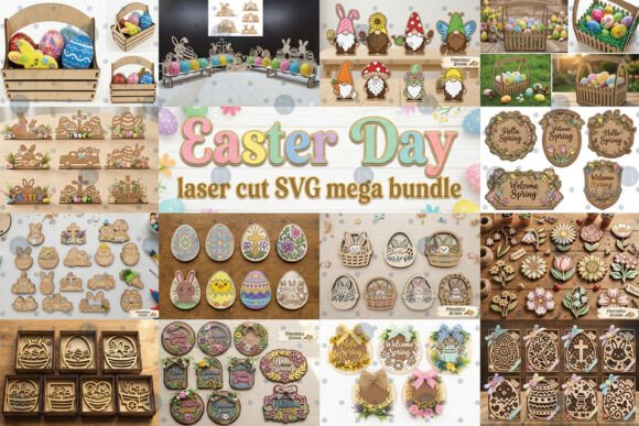 Download Easter Day Laser Cut SVG Mega Bundle - Premium Resources
