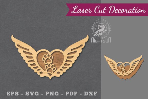 Download Paw Memorial Laser Cut Decoration SVG 5 - Premium Resources