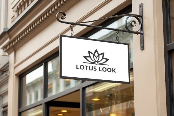 Download Hanging Shop Sign Logo Mockup - Logo mockup Collection