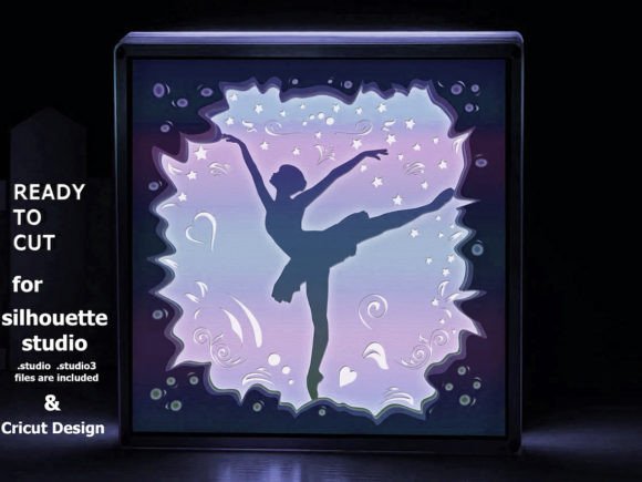 Download Ballerina 3d Shadow Box Template .v2 - Box template Collection