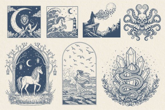 Download Mystic Ocean &amp; Zodiac SVG - Premium Resources
