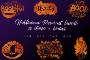 Download Halloween Papercut Bundle-10 Items+Bonus - Premium Resources