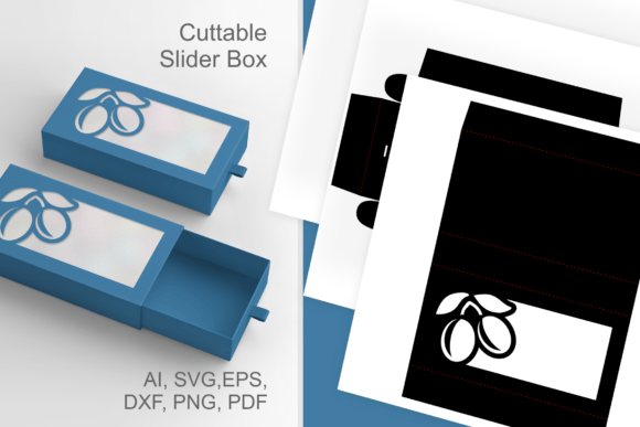 Download Plums Wide Window - Drawer Favor Box SVG - Premium Resources
