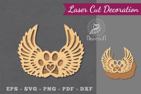 Download Paw Memorial Laser Cut Decoration SVG 4 - Premium Resources