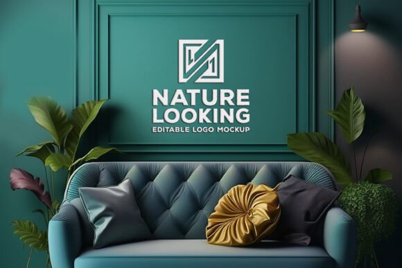 Download Interior Logo Mockup | Wall Mockup - Logo mockup Collection