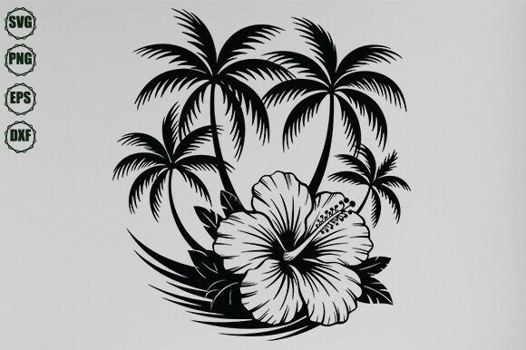 Download Tropical Sunset Svg - Sunset svg Collection