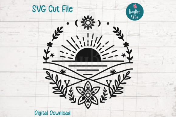Download Boho Sunrise Sunset SVG Cut File - Sunset svg Collection