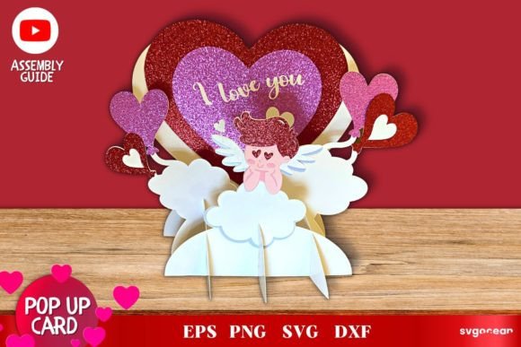 Download Valentine's Day Pop Up Card Template - Premium Bundle