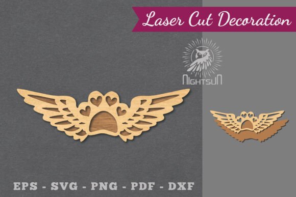 Download Paw Memorial Laser Cut Decoration SVG 2 - Premium Bundle