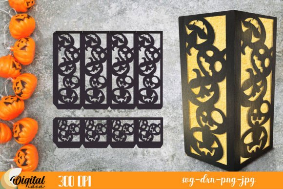 Download Lantern Halloween Paper Cut. Paper Lamp - Halloween paper cut Collection