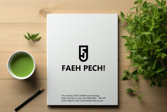 Download Notebook Logo Mockup | Paper Logo Mockup - Logo mockup Collection