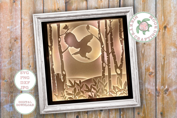 Download Owl 3d Shadow Box Template - Box template Collection